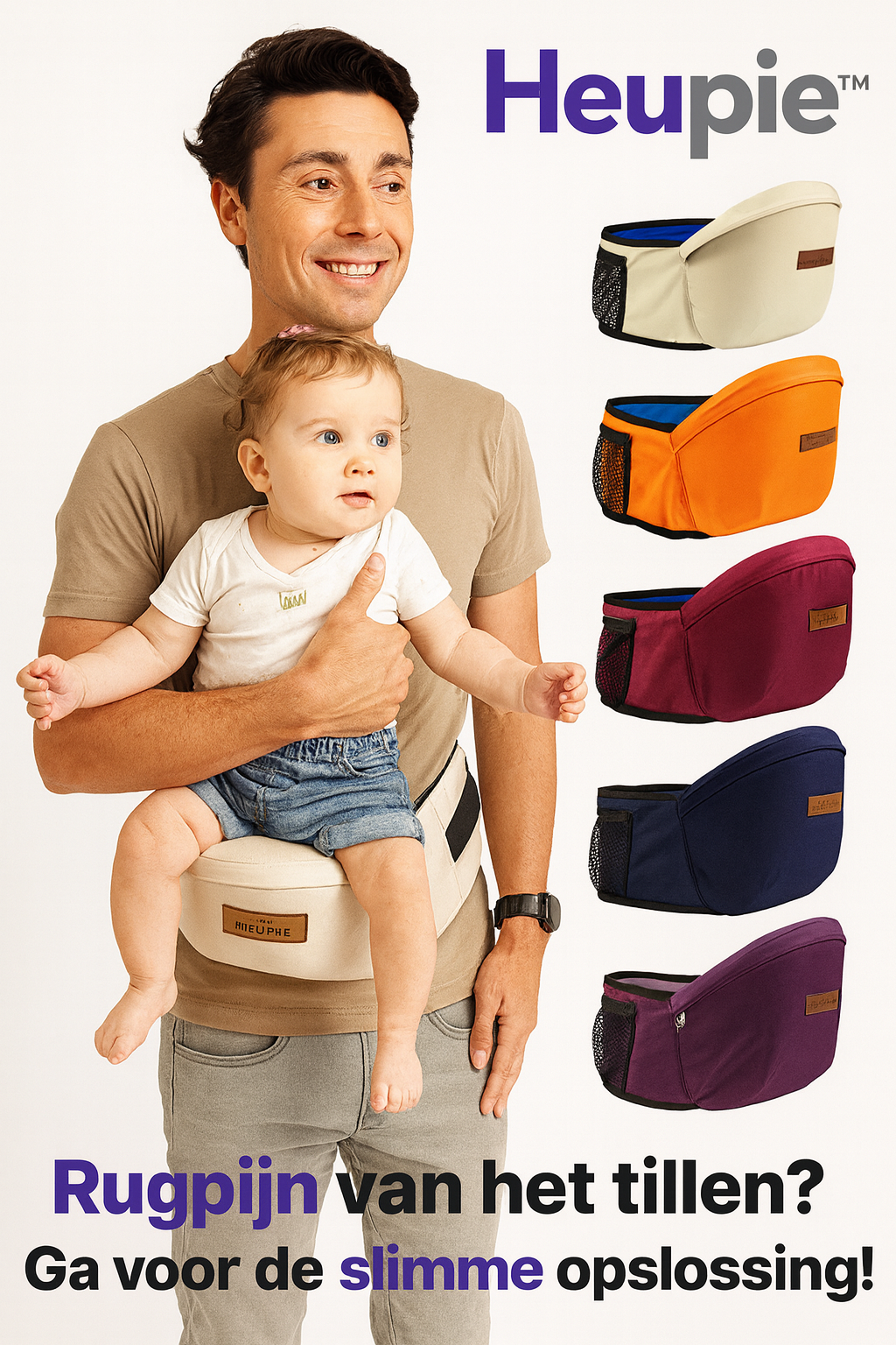 Heupie™ – Comfort voor jou, steun voor je kleintje